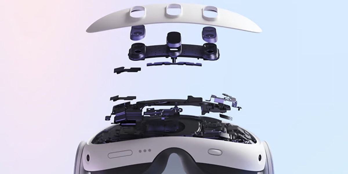 Meta Quest 3 Side View with visible internals