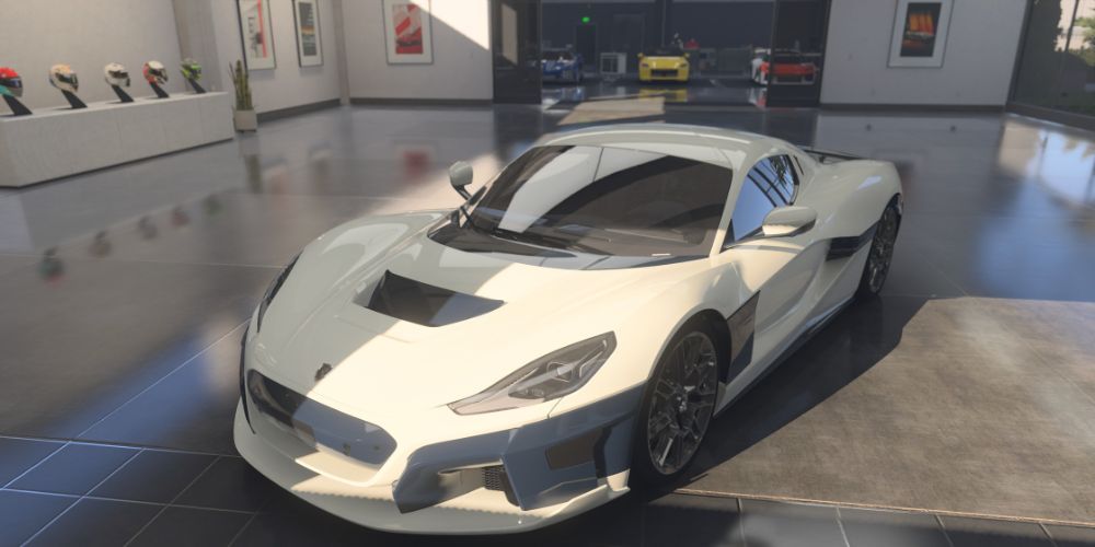 Rimac Nevera racing in Forza Motorsport