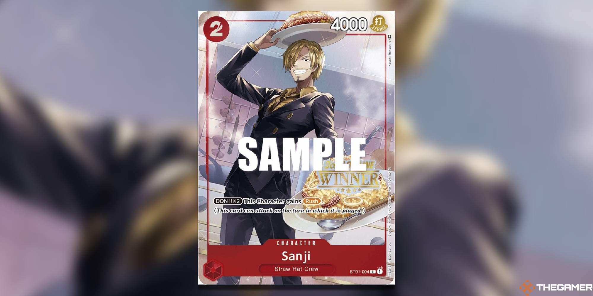 sanji regional winner card one piece card game