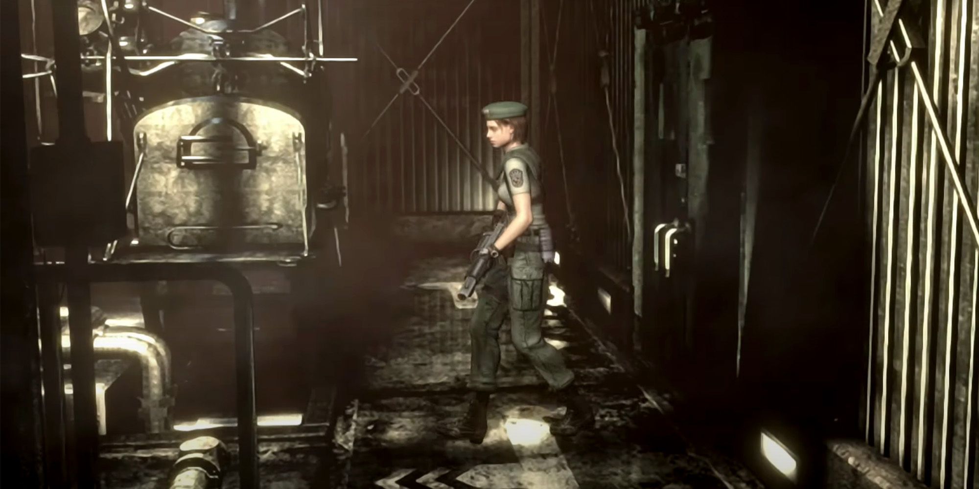 Resident Evil - Jill Valentine exploring the underground Umbrella laboratory