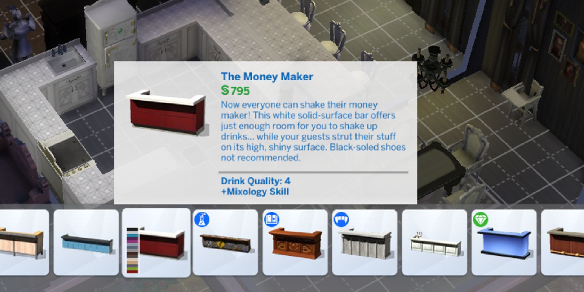 sims 4 bar in build buy mode