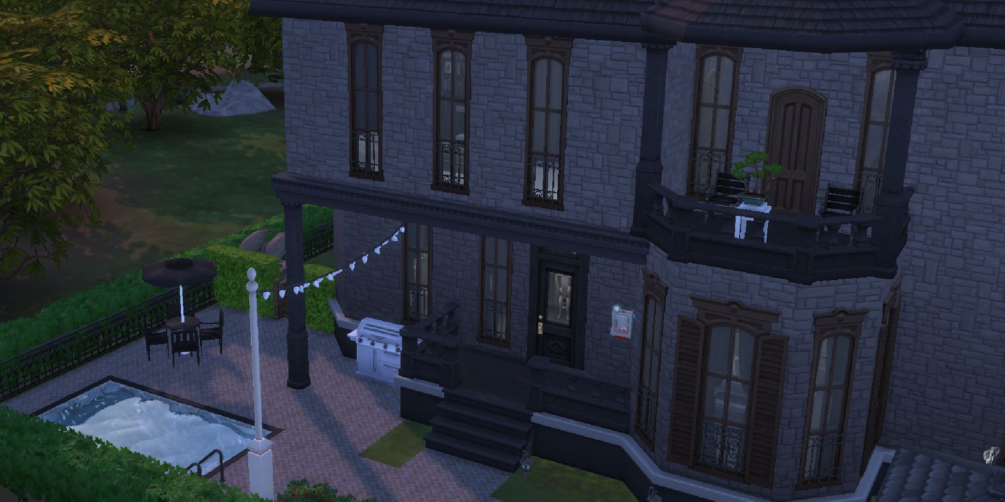 sims 4 extruding room in backyard