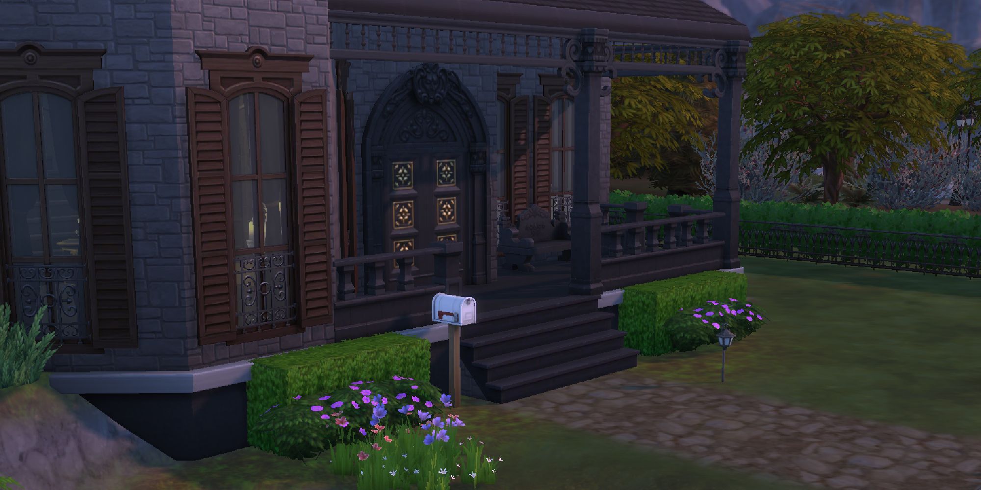 sims 4 front porch area