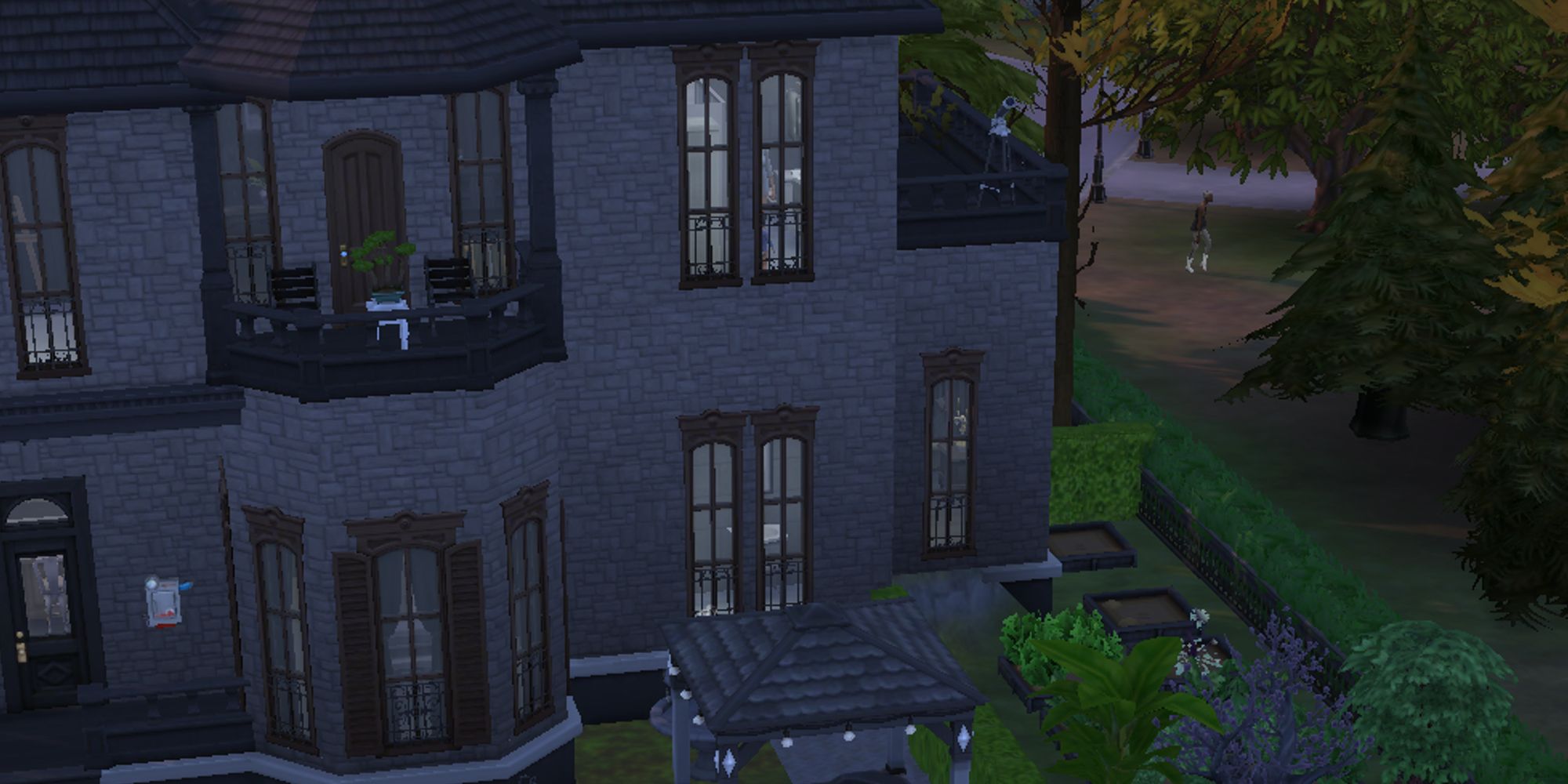 sims 4 house exterior with windows that line up