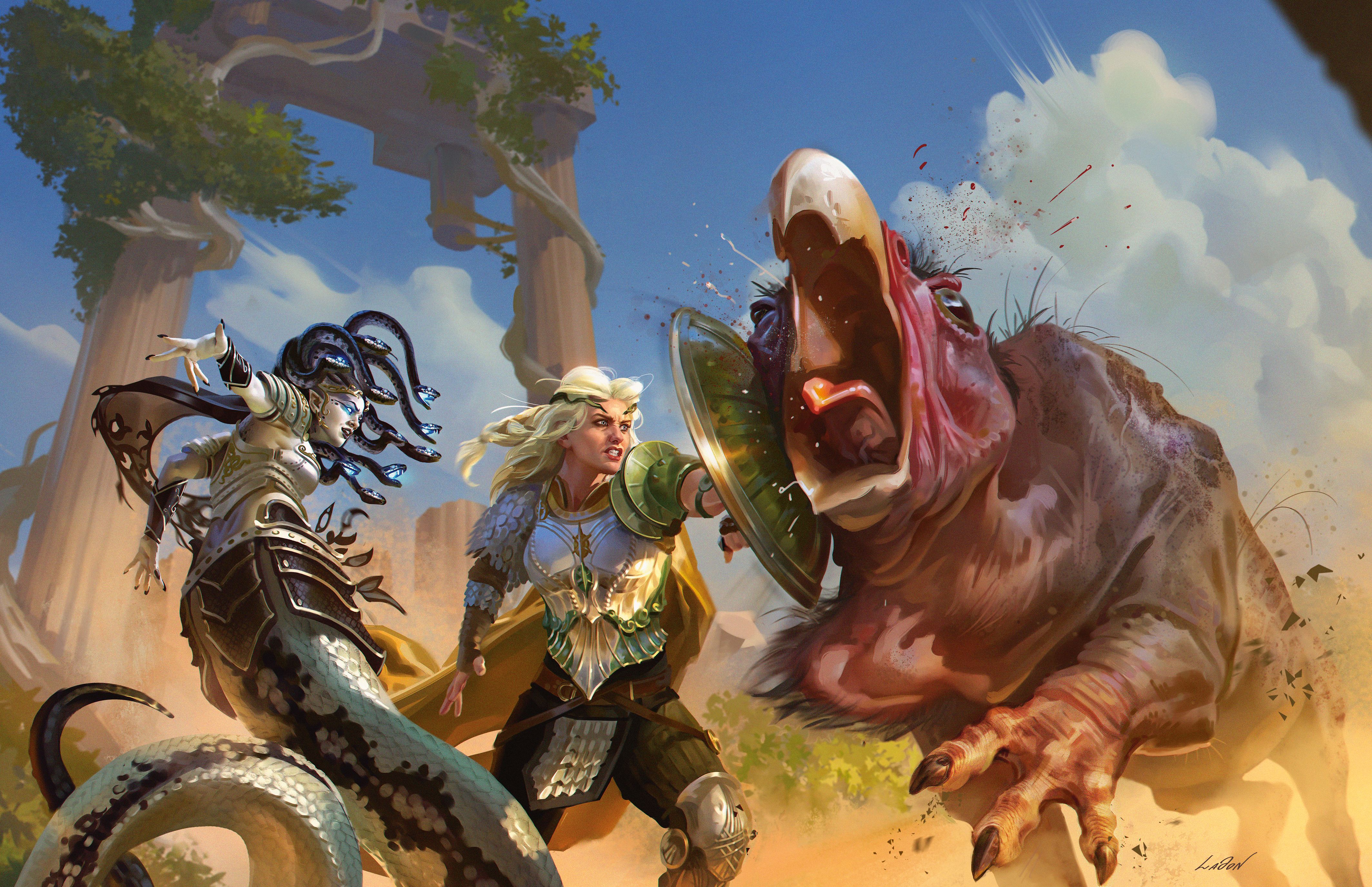 Deck of Many Things Euryal and Asteria by Katerina Ladon