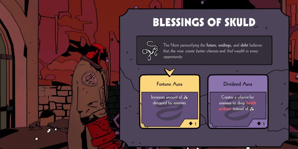 Hellboy In Menu For The Blessing Of Skuld