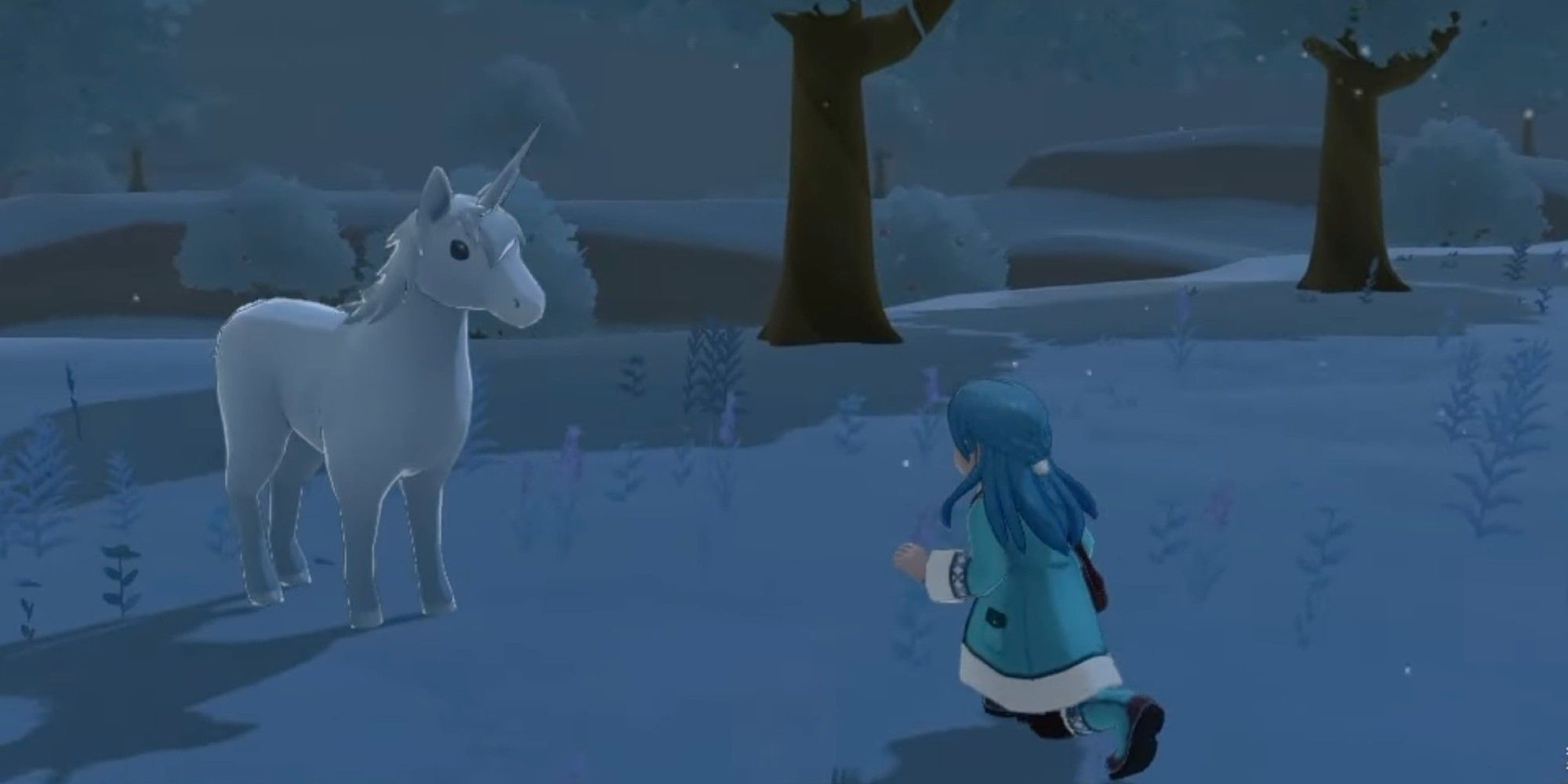 Sneaking up on a unicorn in Harvest Moon- The Winds of Anthos