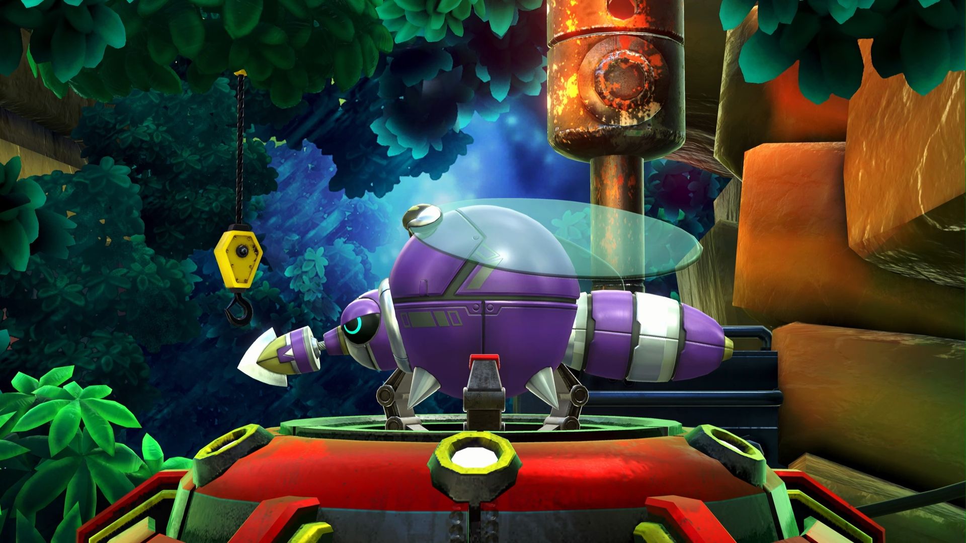 The Dragonfly Boss in the Speed Jungle Stage of Sonic Superstars