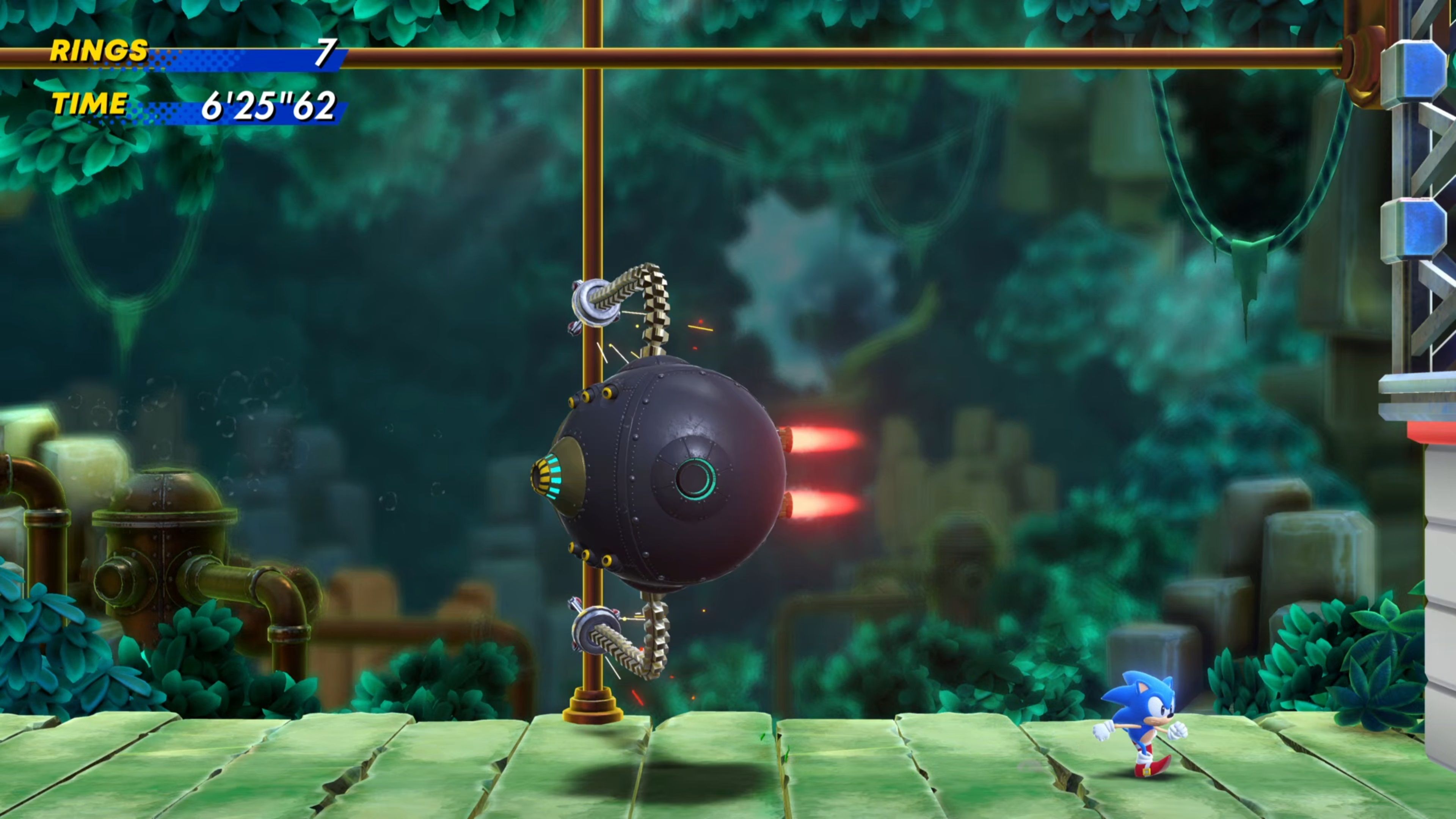 Sonic-Superstars-Monkey-Boss-Fight-Pole-Dancing