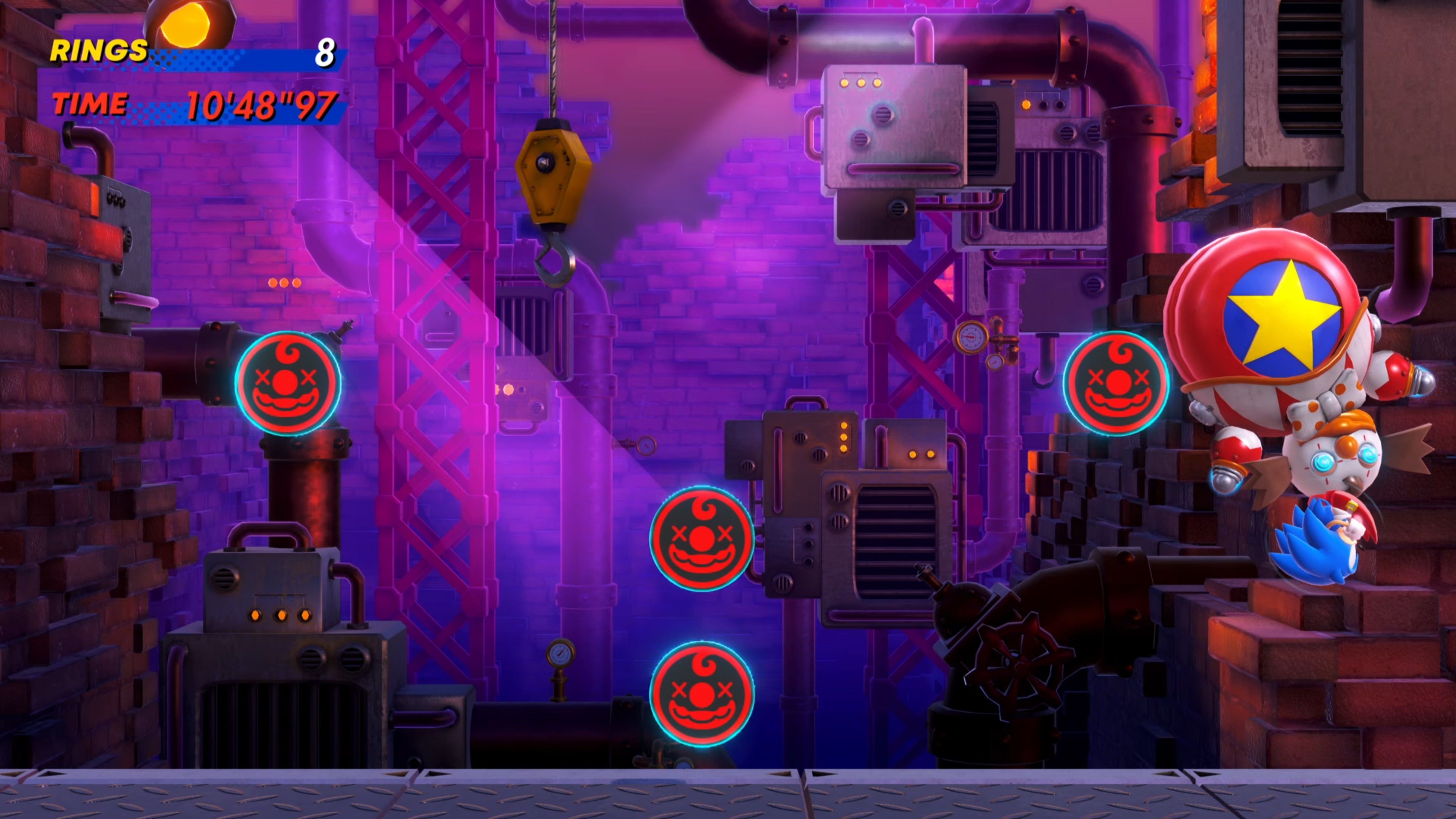 Sonic-Superstars-Pinball-Carnival-Clown-Upside-Down-Hit-1
