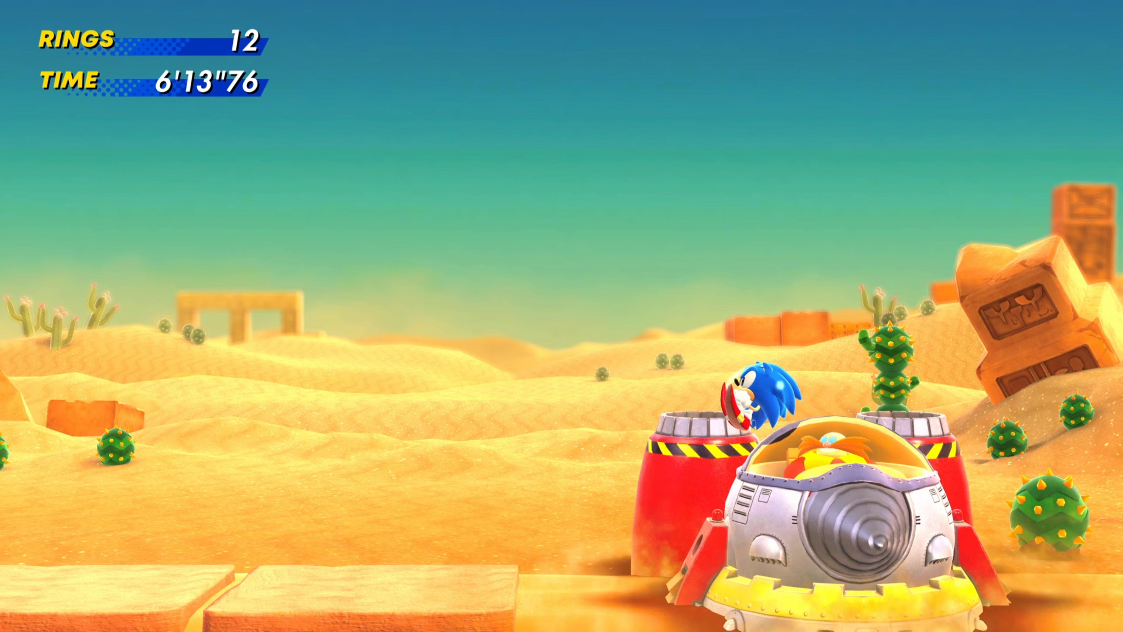 Sonic-Superstars-Sand-Sanctuary-Sand-Drill-Robotnic-Hit-2