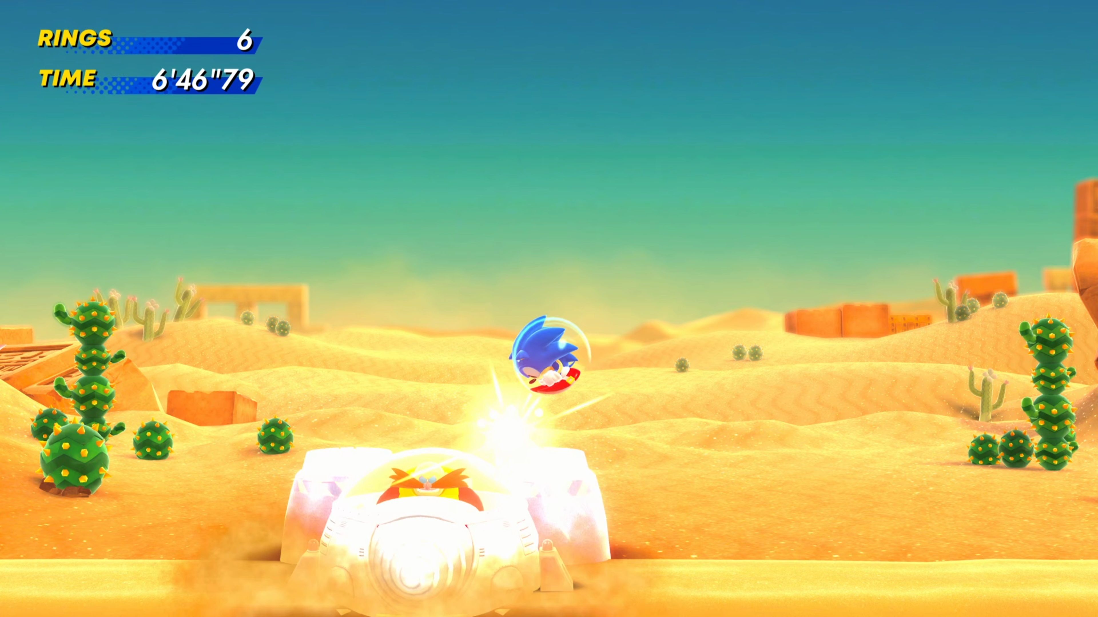 Sonic-Superstars-Sand-Sanctuary-Sand-Drill-Robotnic-Hit-3