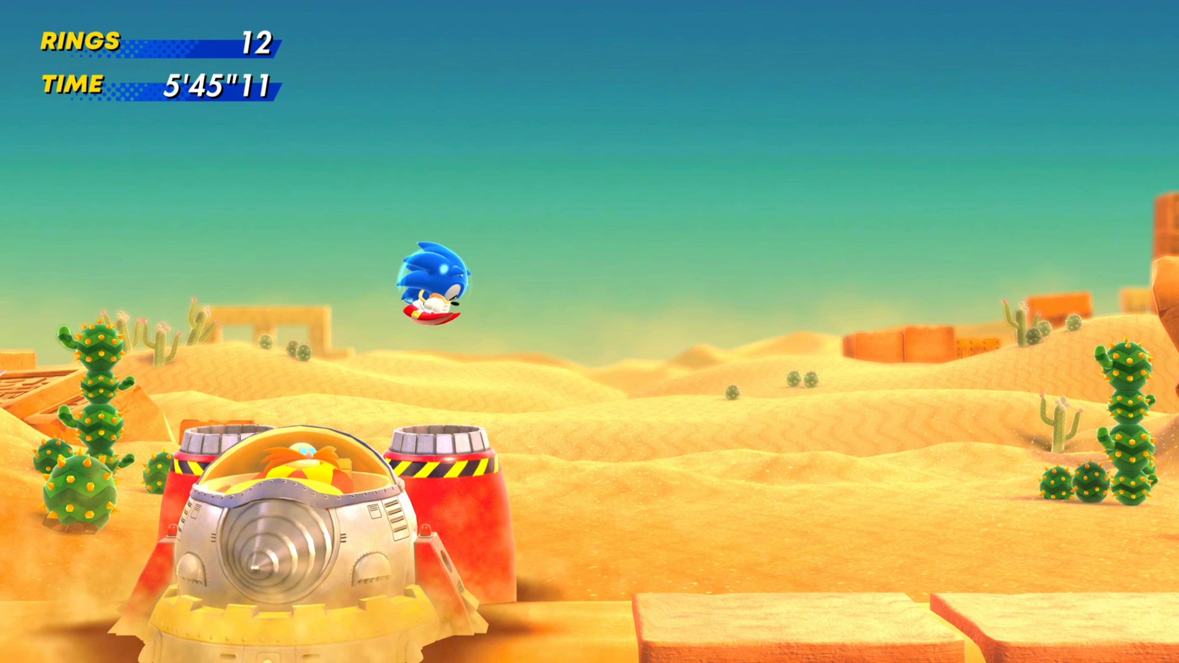 Sonic-Superstars-Sand-Sanctuary-Sand-Drill-Robotnic-Hit