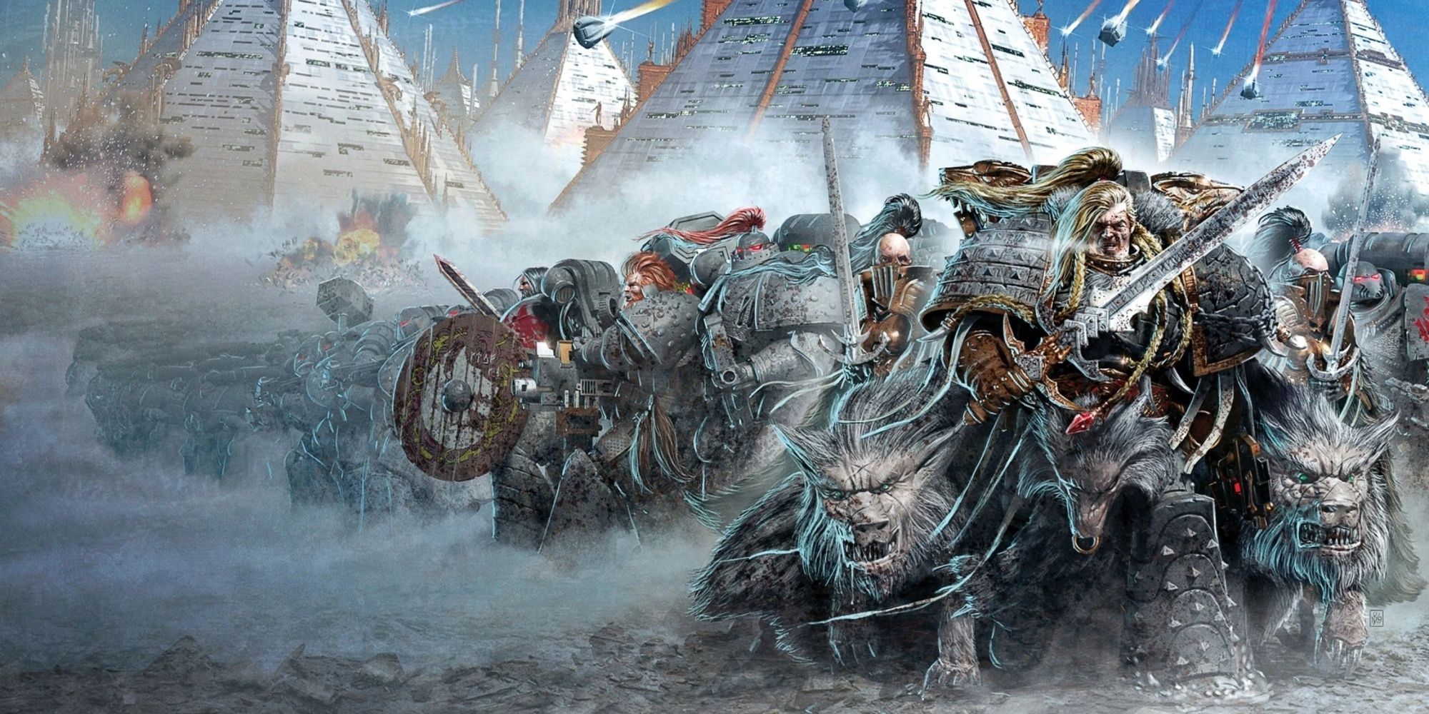 Warhammer 40,000: Russ And His Space Wolve Marines