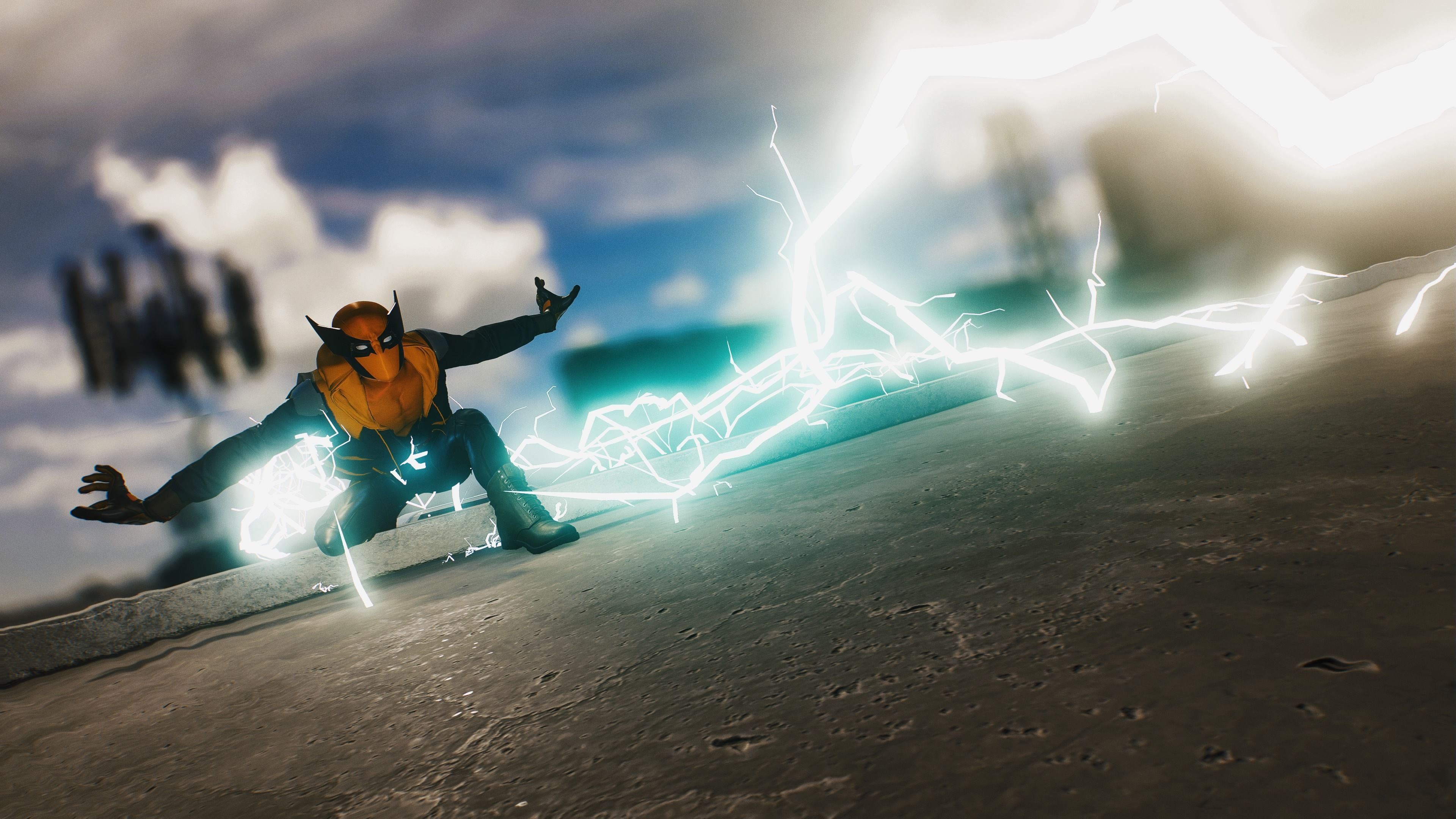 Miles Morales wearing a Wolverine-inspired costume in Spider-Man 2.