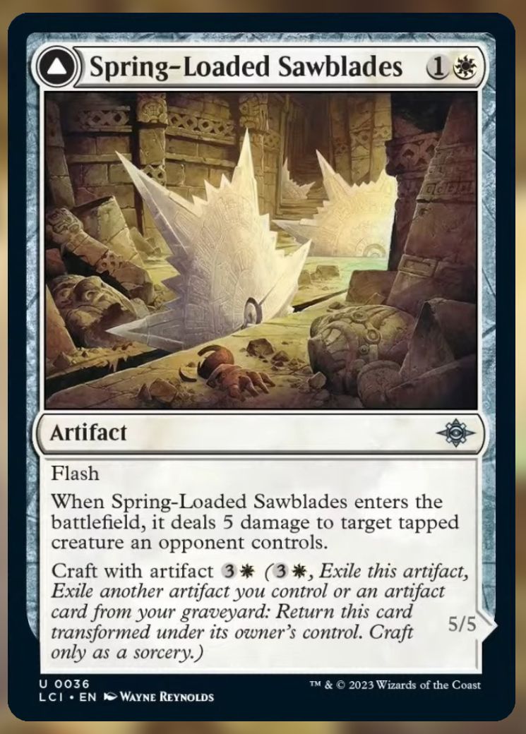 Spring-Loaded Sawblades