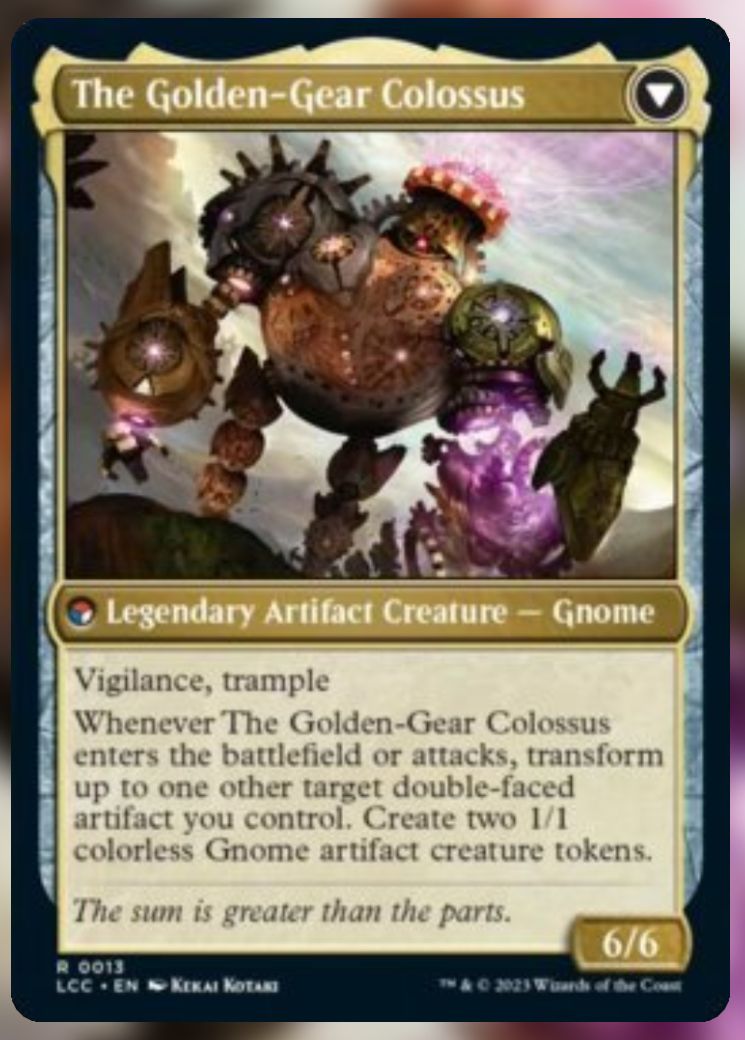 The Golden-Gear Colossus