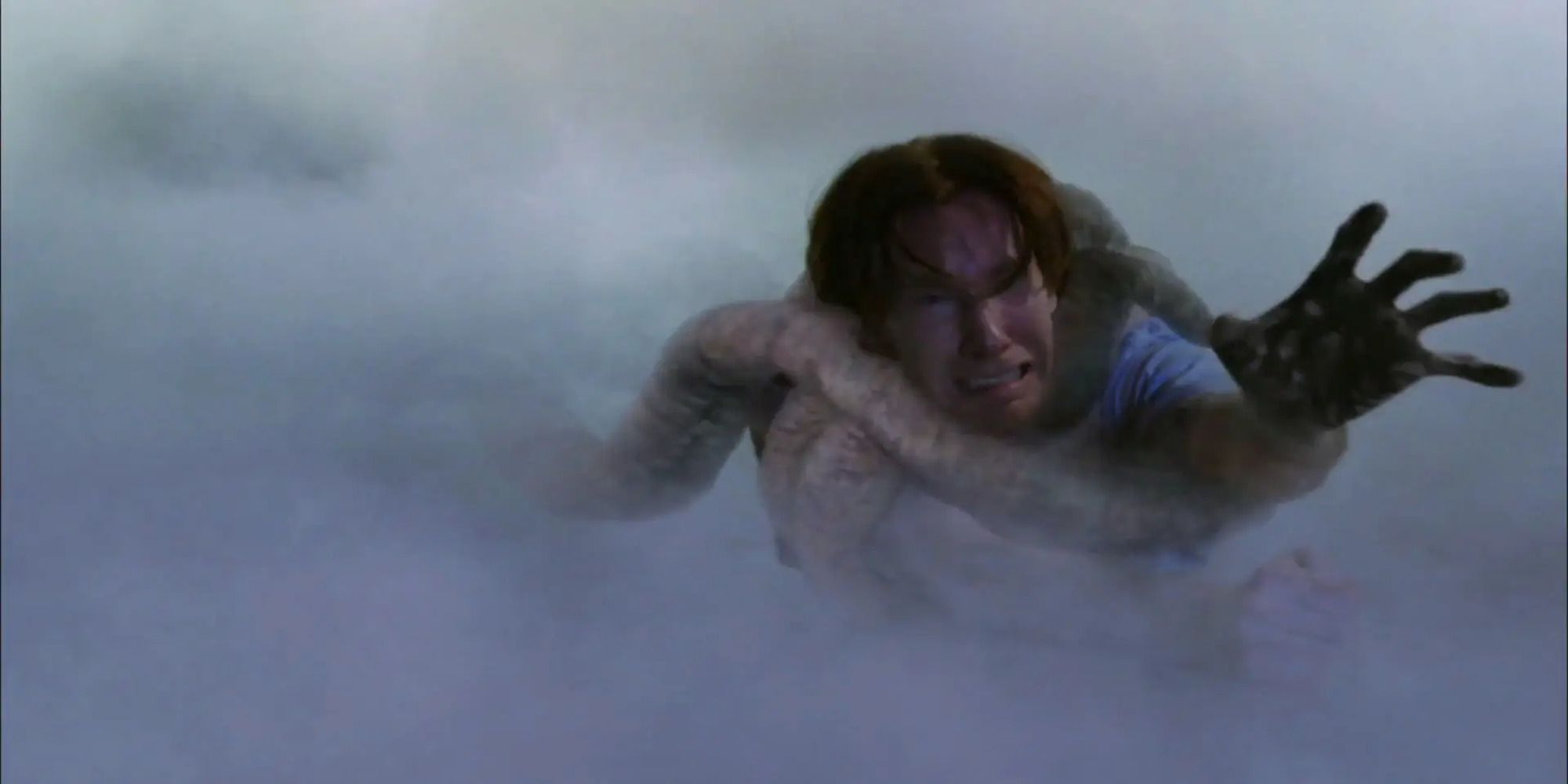 A victim being dragged into the mist.