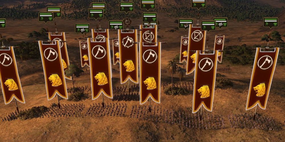 Irsu's Canaanite army arrayed for battle in Total War: Pharaoh