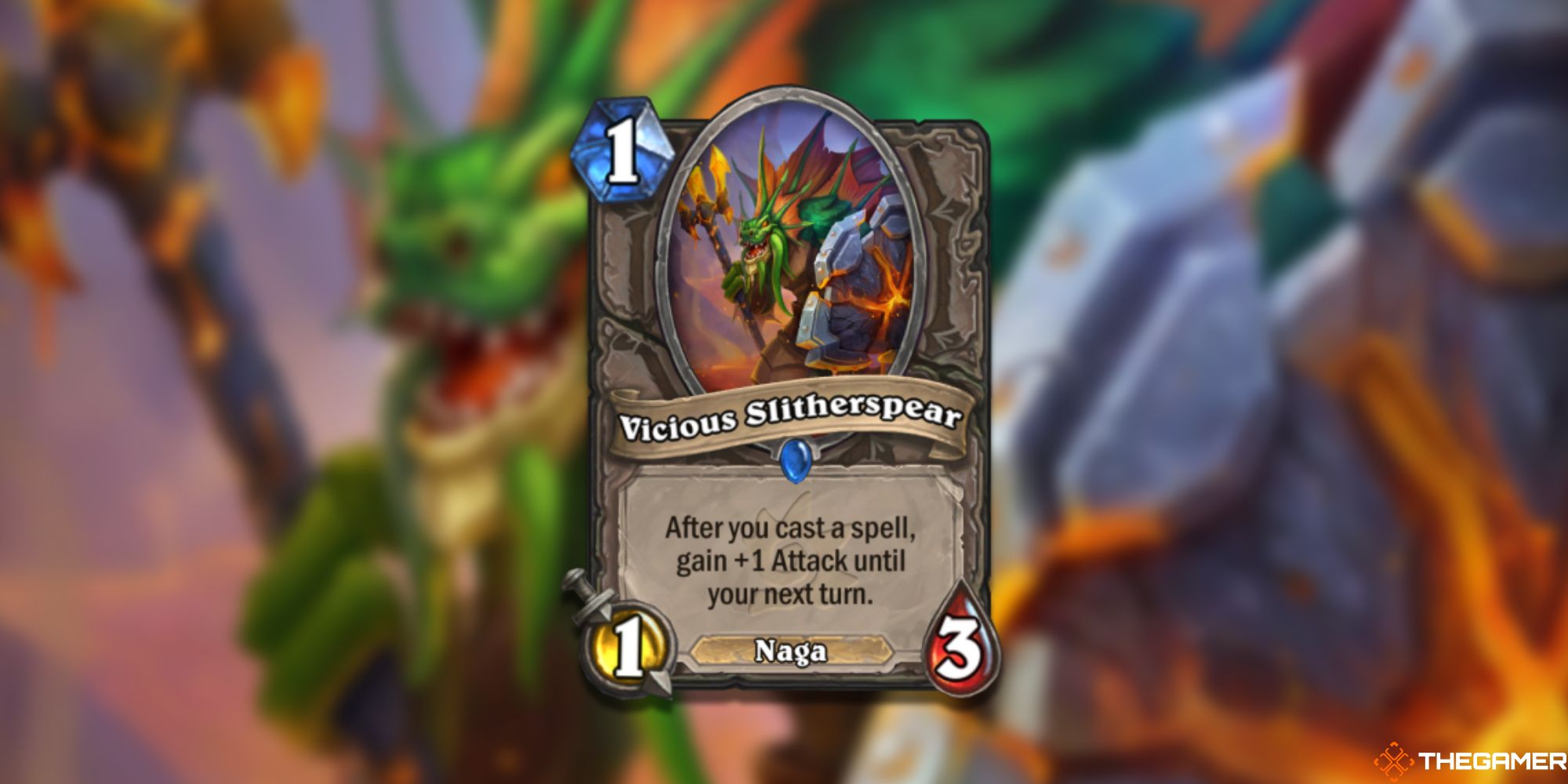 Vicious Slitherspear Hearthstone Card