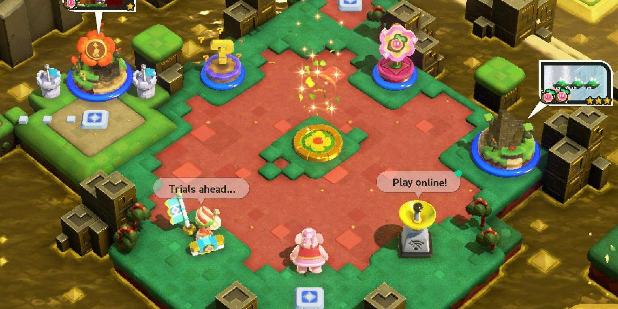 toadette standing at the start of shining falls
