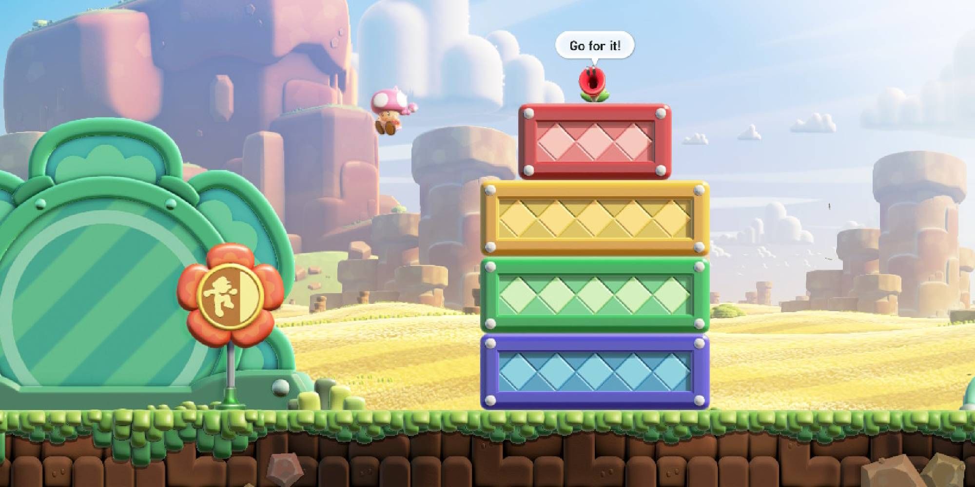 toadette after using wall climb jump