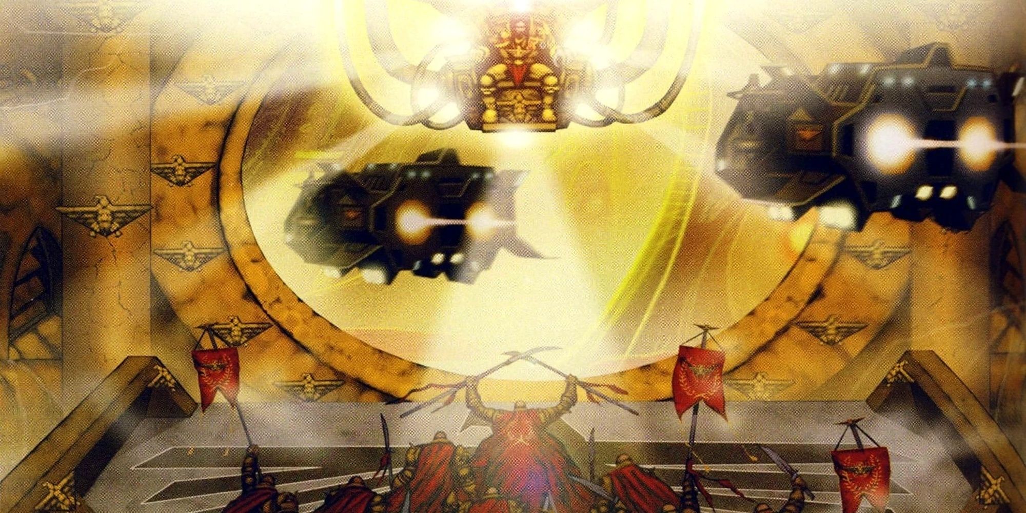 Warhammer 40,000: Human Ships Entering The Emperors Webway Entrance
