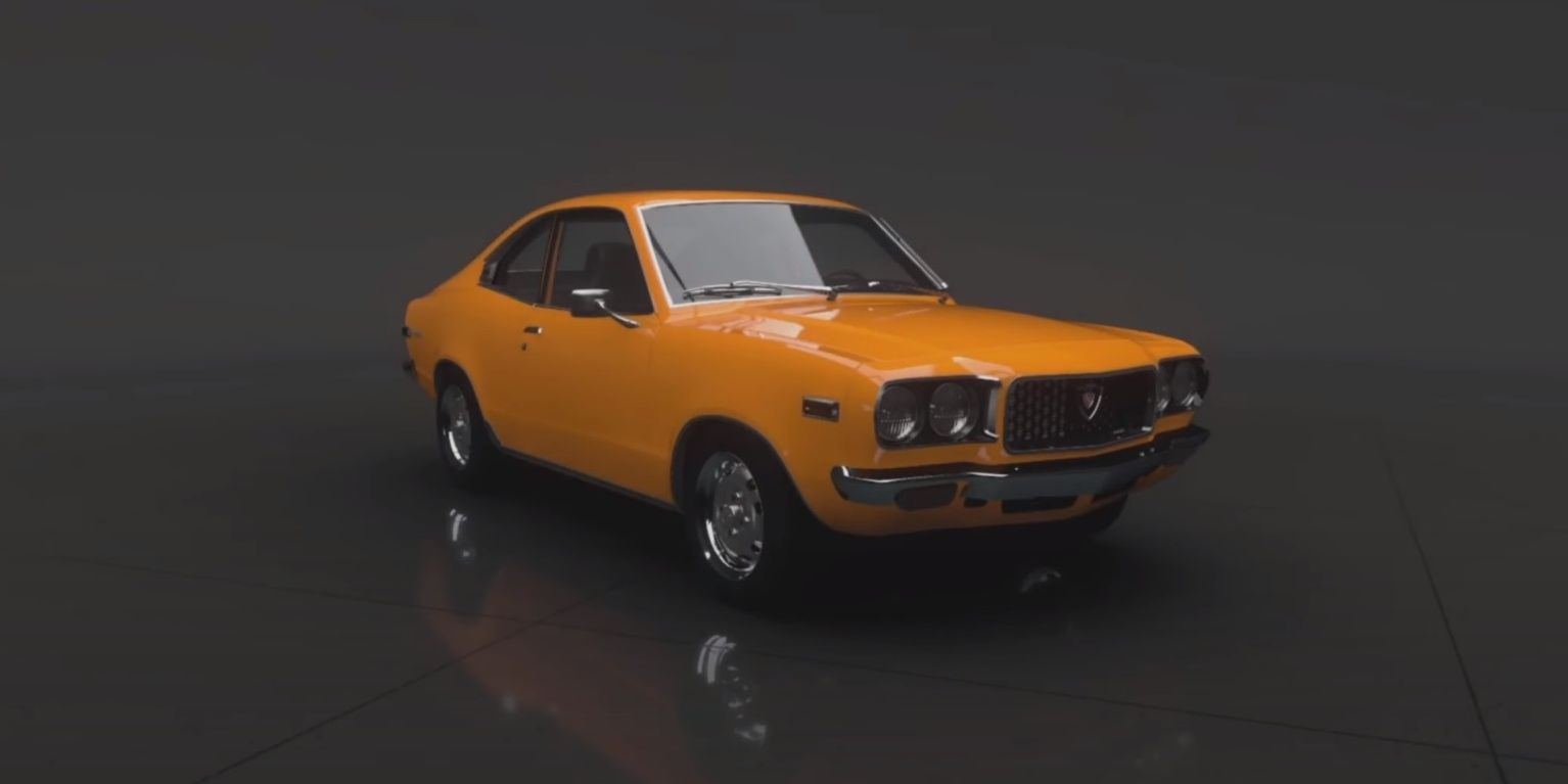 1973 Mazda RX3 gray background forza motorsport