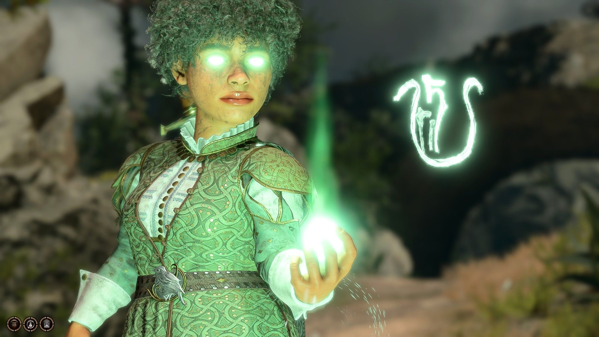 Baldur's Gate 3 Halfling Bard Using Speak With Dead Spell
