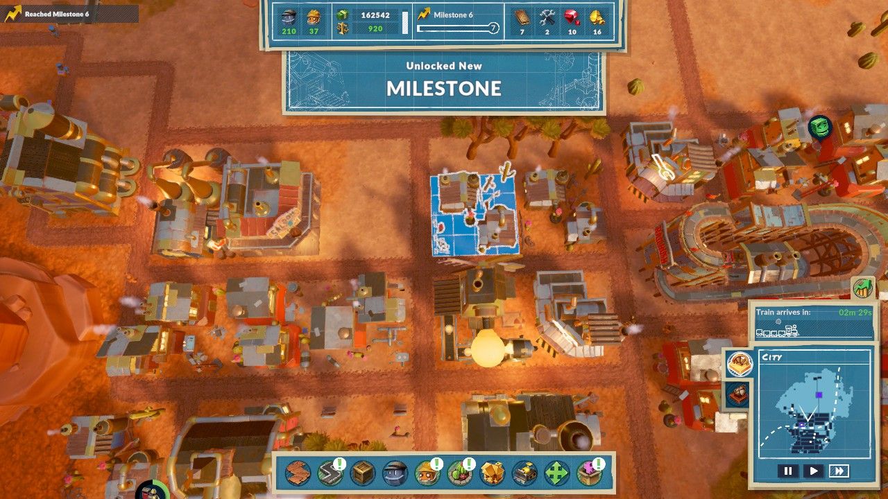 A new milestone is achieved for recruiting new Engineers for the city and it unlocks new buildings and a new path in Steamworld Build.