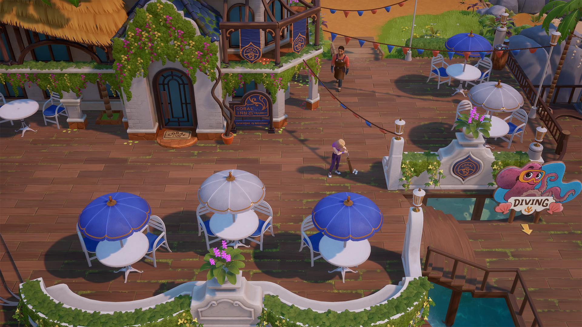 The Coral Inn with Suki and Rafael in Coral Island