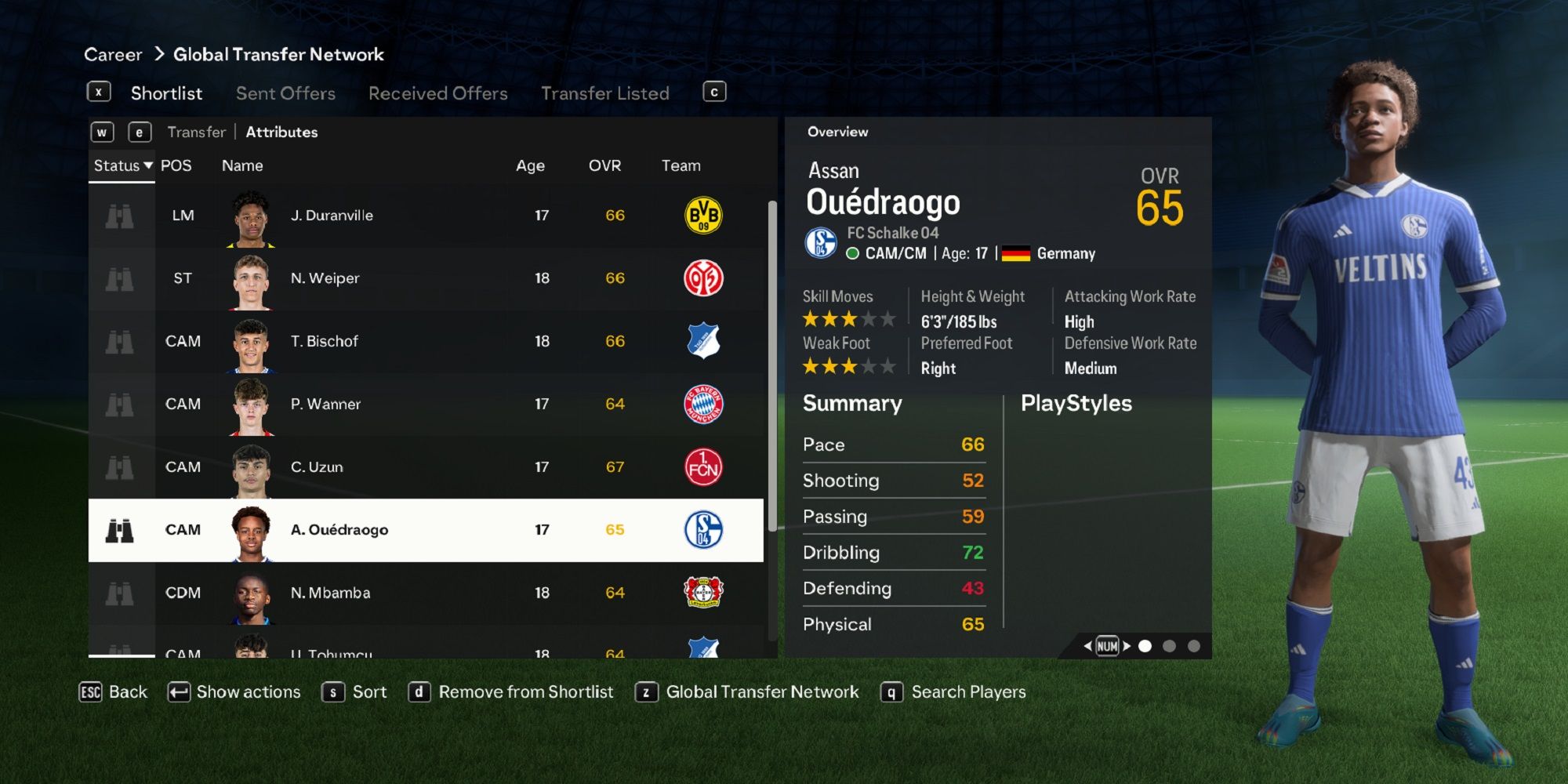 An image of Assan Ouedraogo in EA Sports FC 24