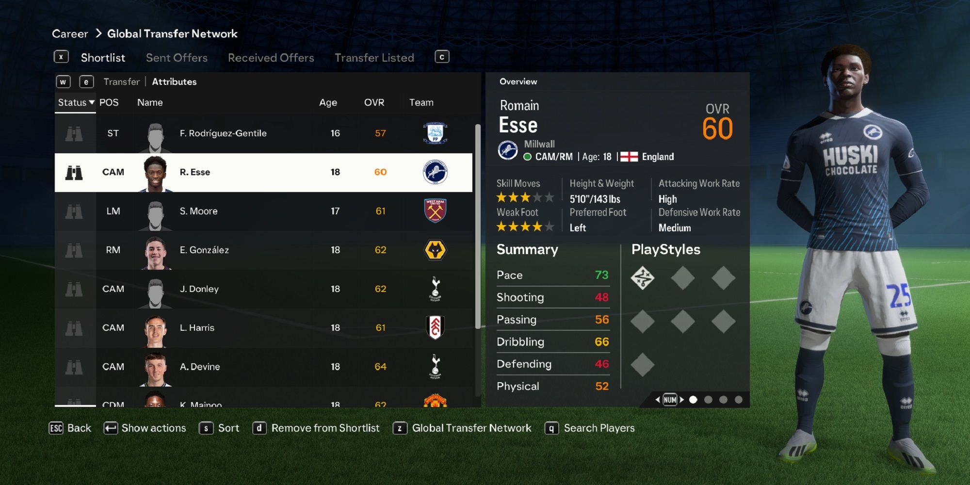 An image of Romain Esse in EA Sports FC 24