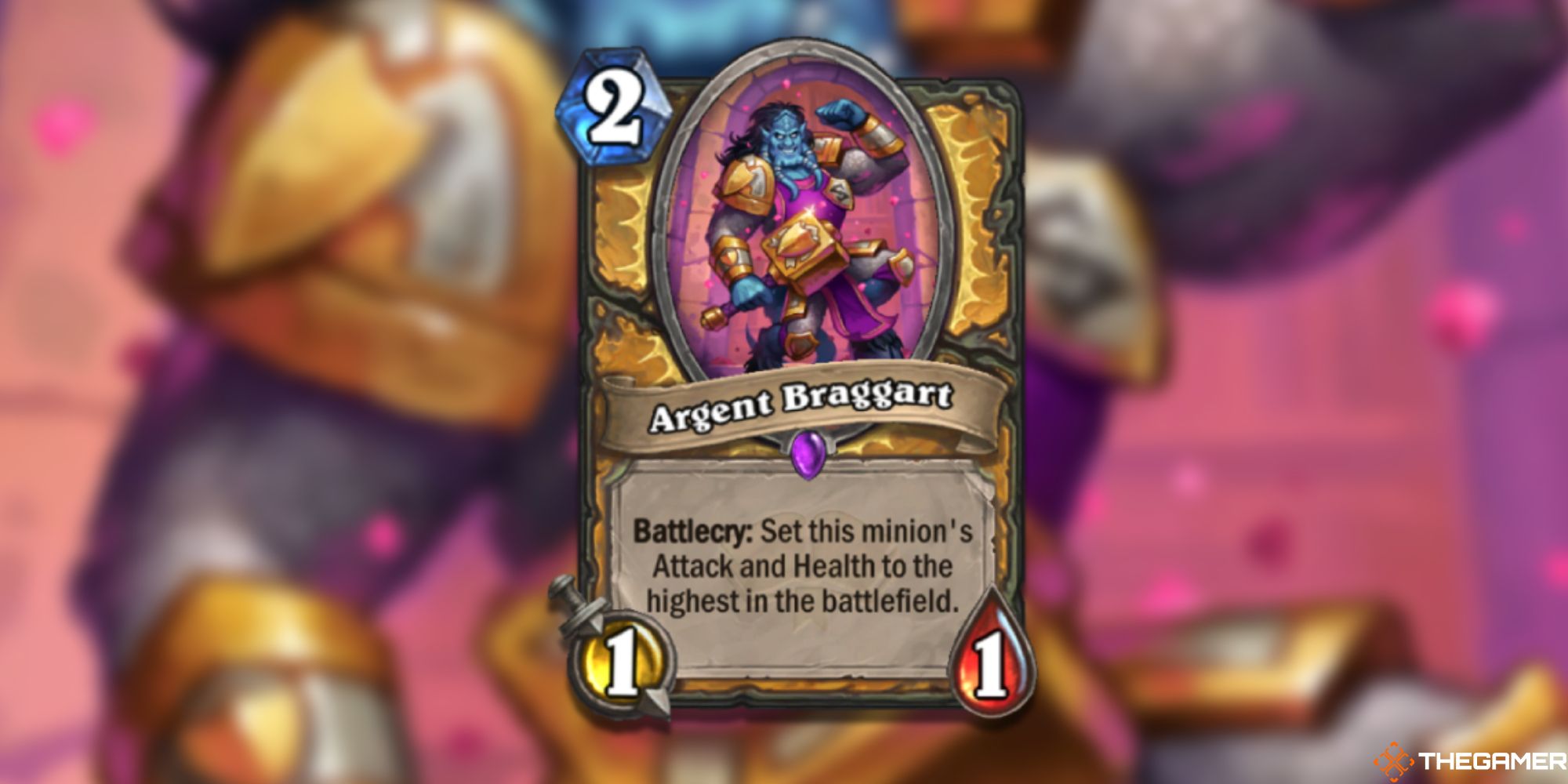 Argent Braggart Darkmoon Prize Hearthstone Battlegrounds