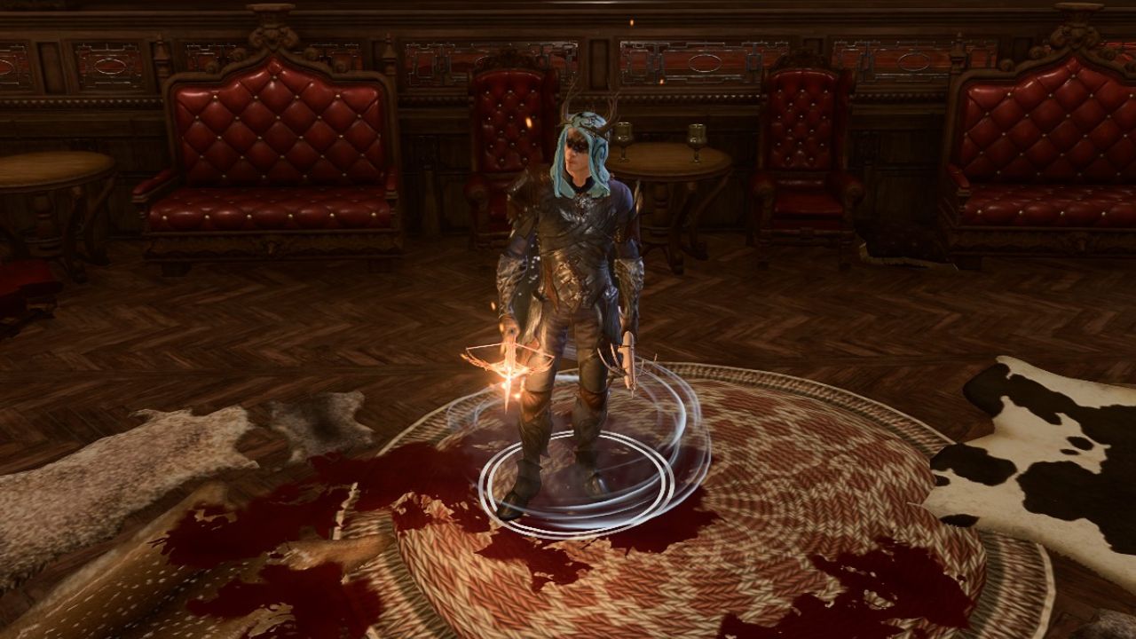 An Assassin Rogue equipped with dual Hand Crossbows