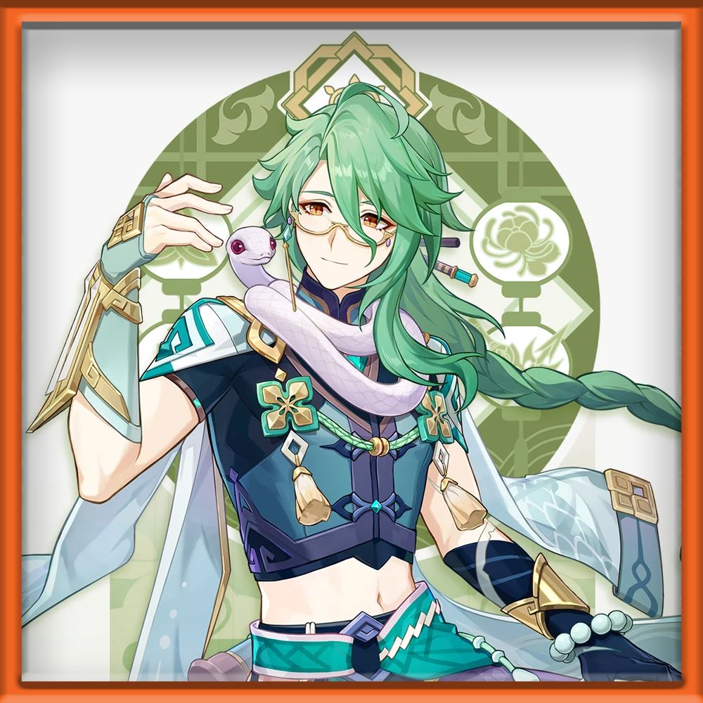 Baizhu Genshin character portrait