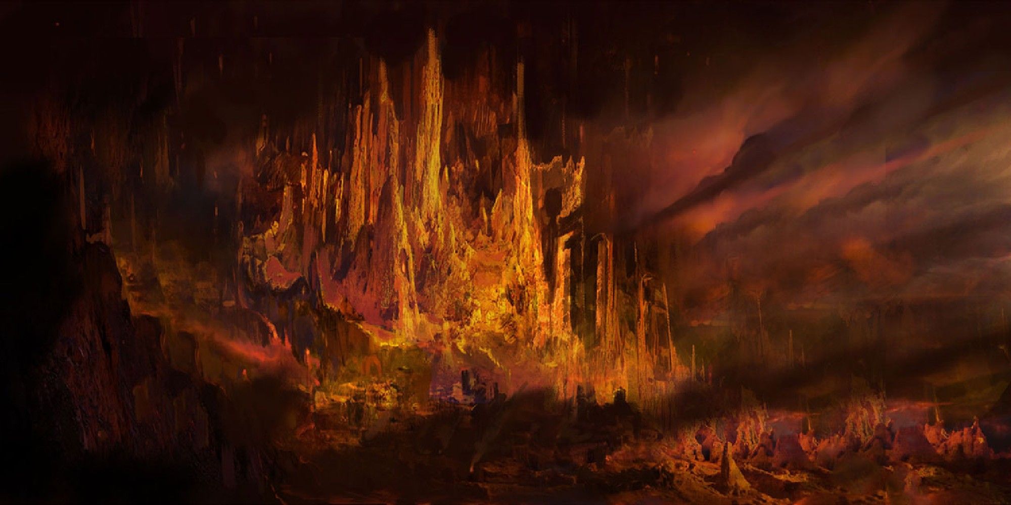 Baldur's Gate 3 avernus concept art