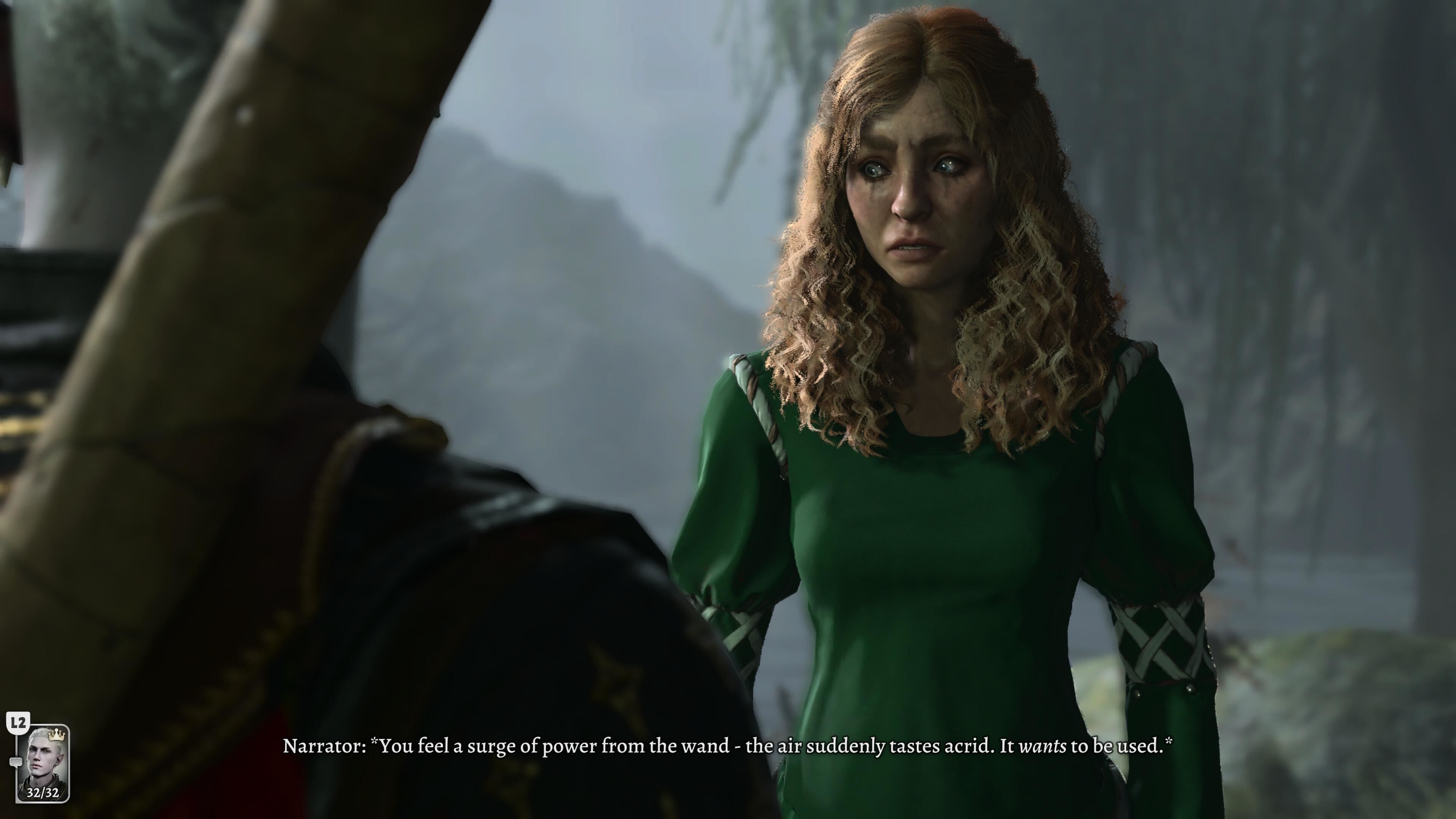 Mayrina looks toward Bitter Divorce with concern in Baldur's Gate 3.