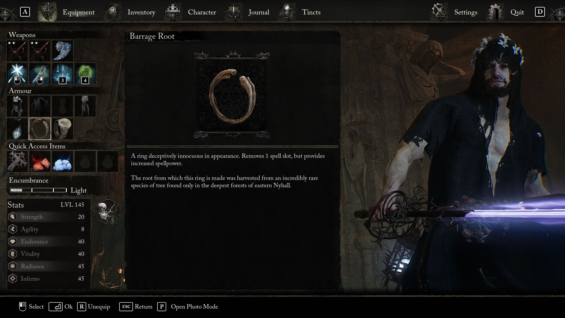 Barrage Root item description Lords of the Fallen