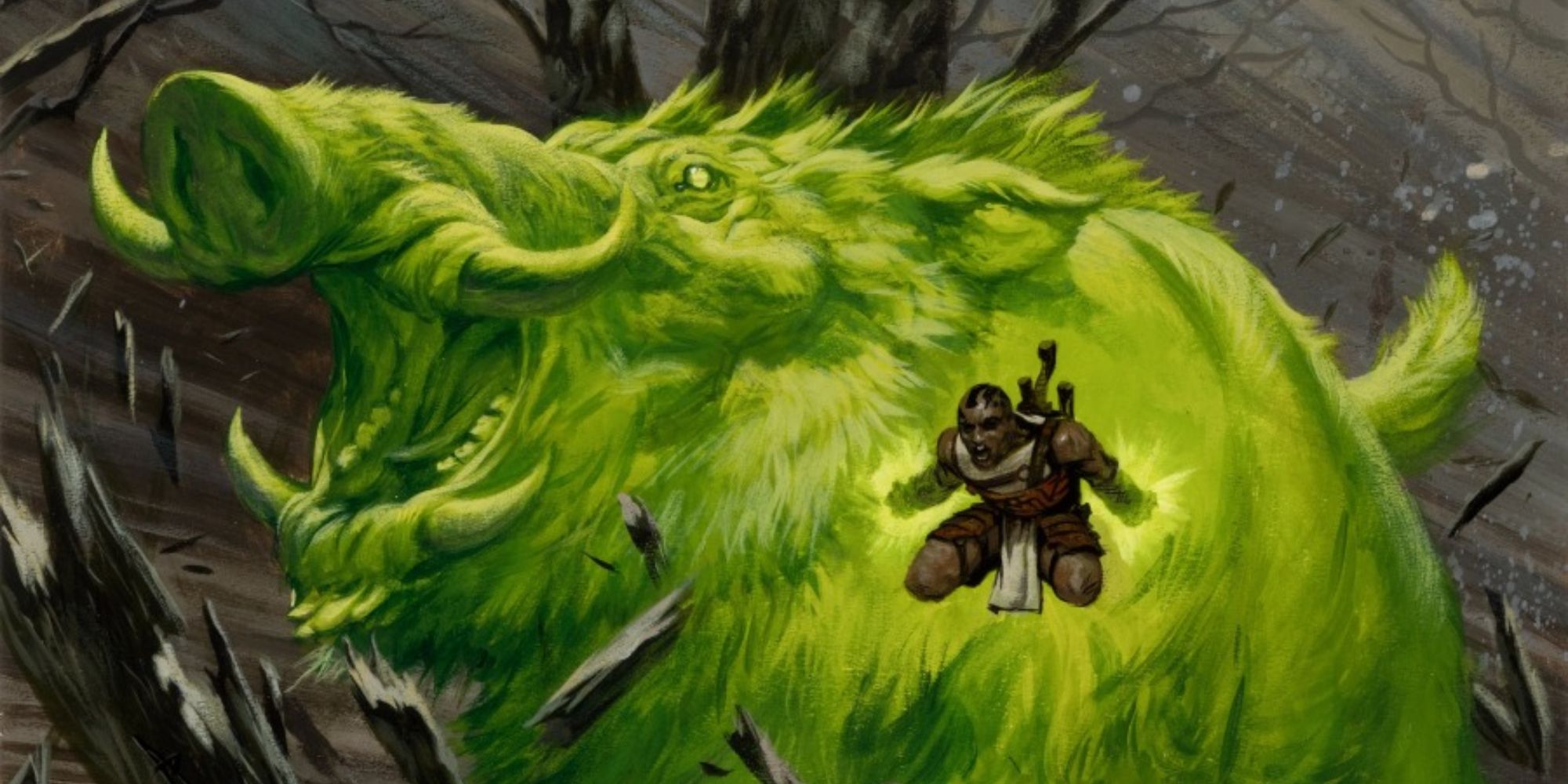 Magic: The Gathering's Boar Umbra card.