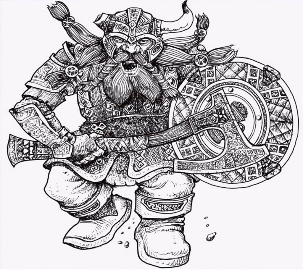 A dwarven warrior. 