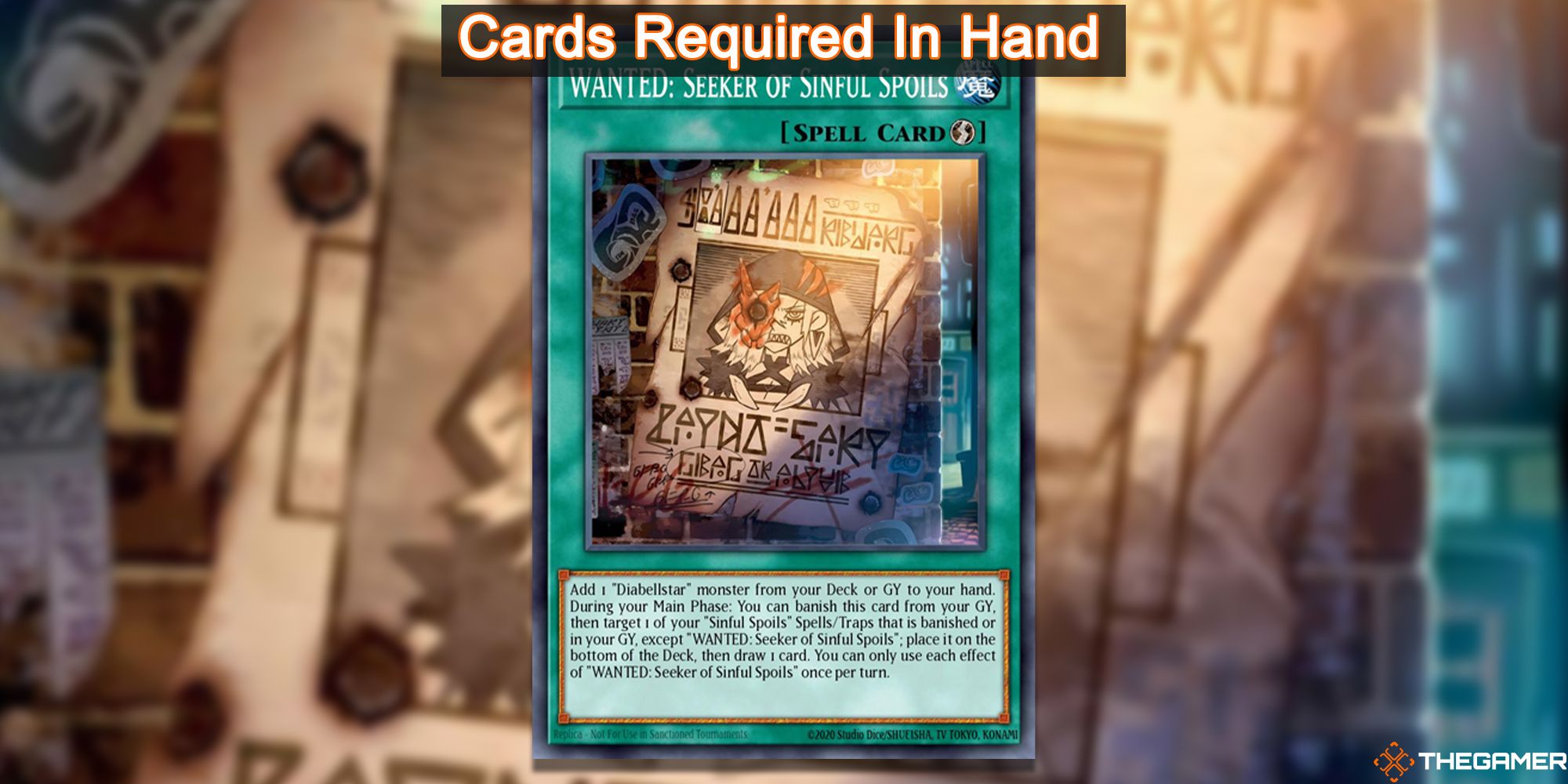Cards required for Rescue-ACE example combo. Just Seeker of Sinful Spoils