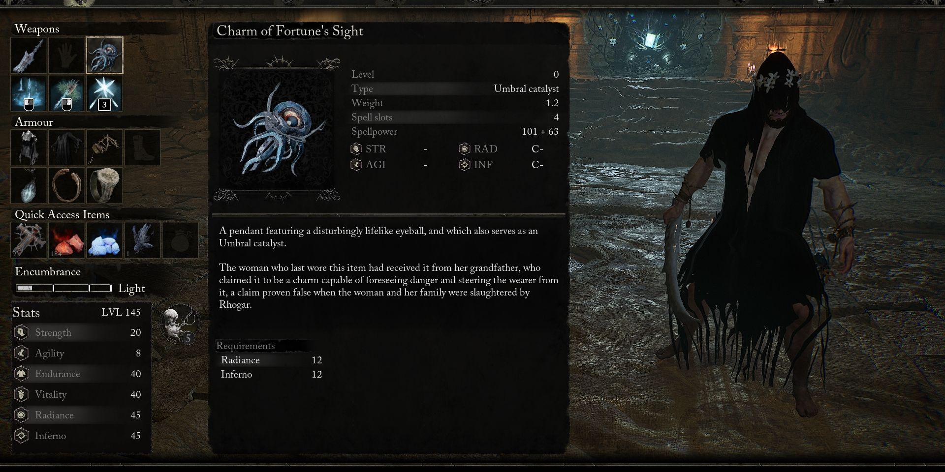 Charm Of Fortune's Sight catalyst Lords of the Fallen