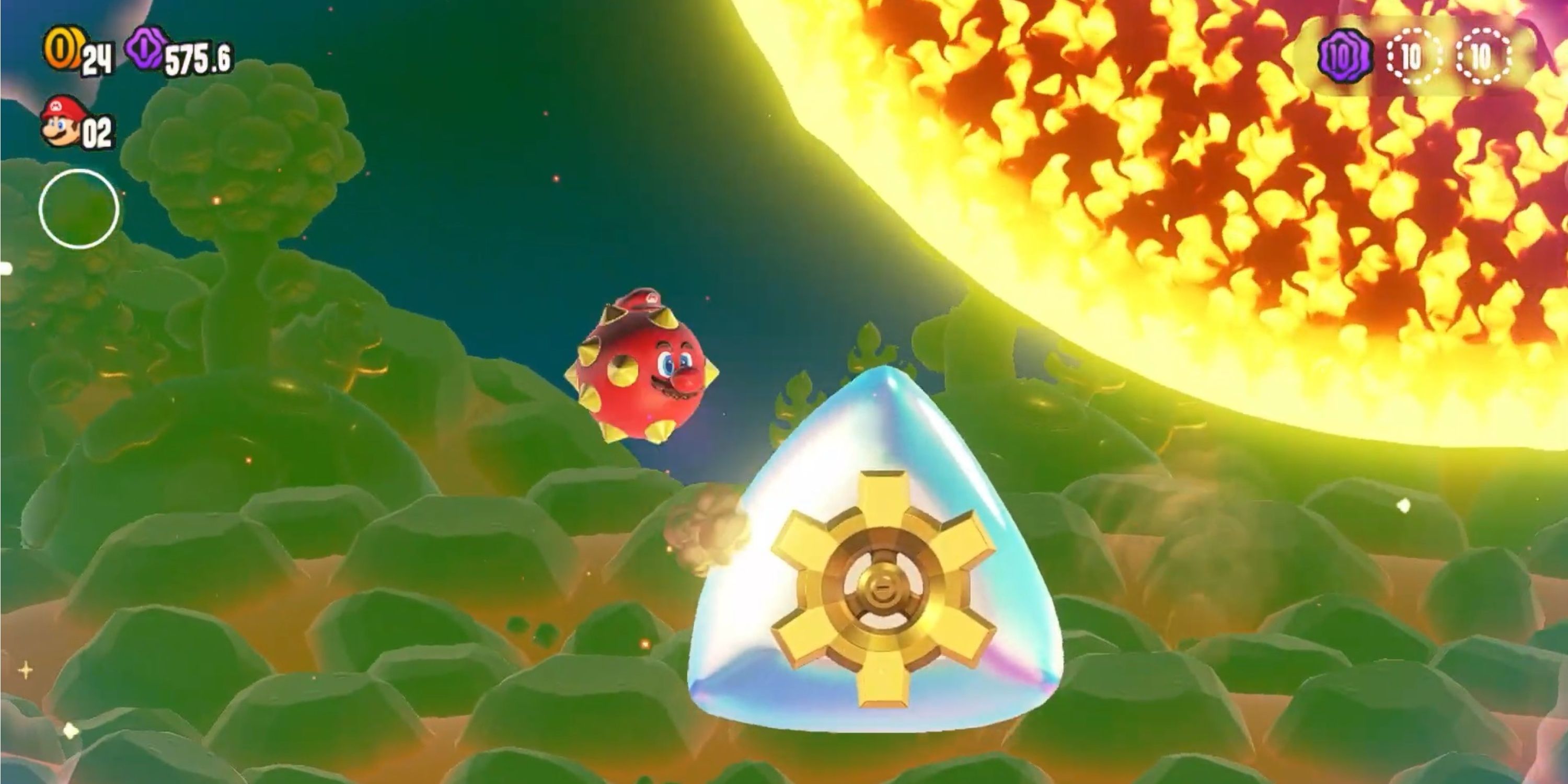 Mario Wonder Solar Roller stage