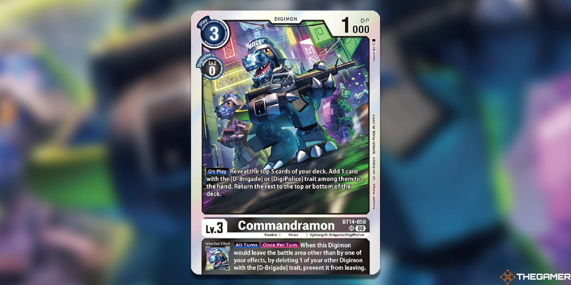 commandramon digimon card game bt14 blast ace