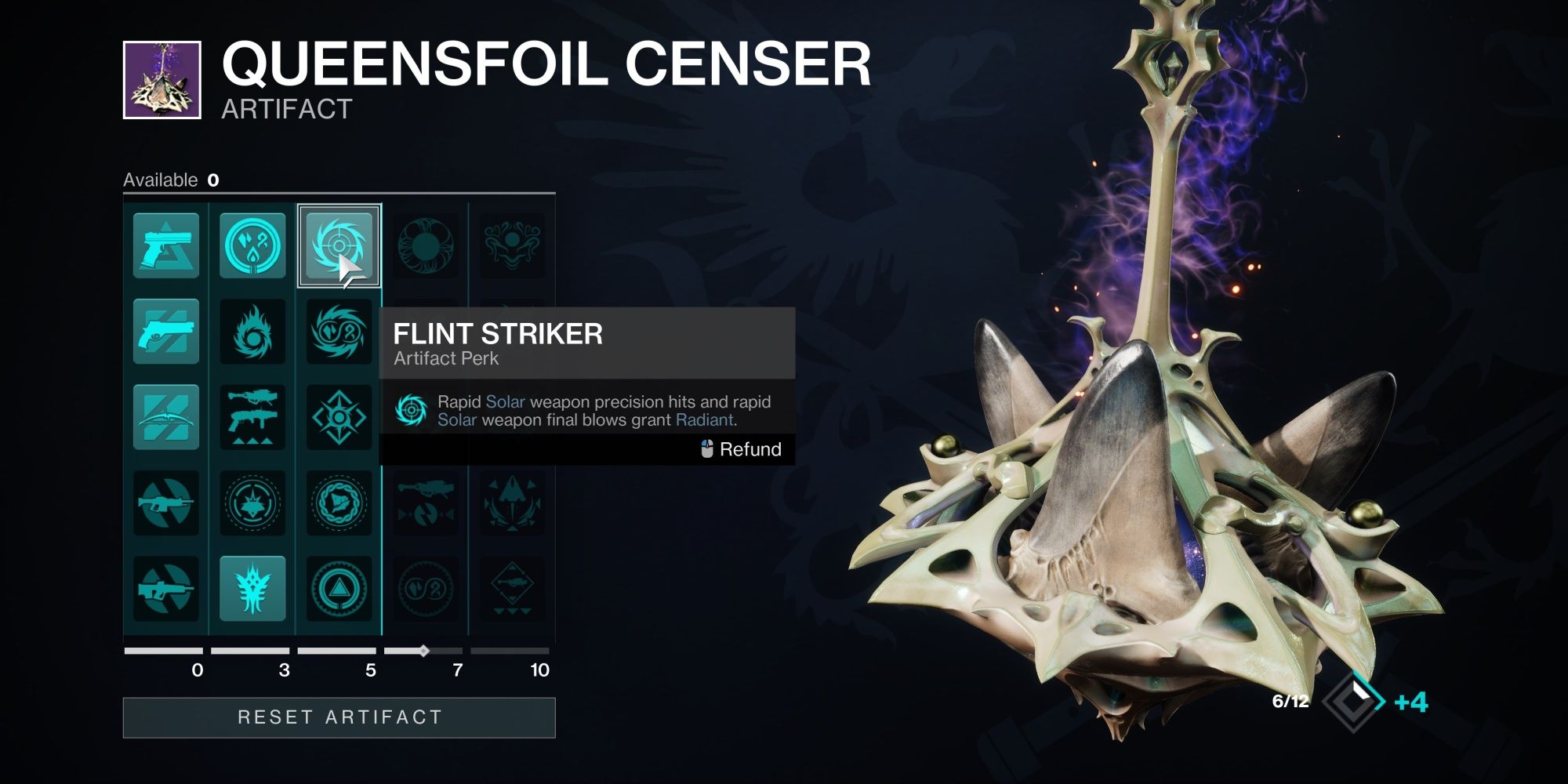 Destiny 2 Season Of The Wish Queensfoil Censer Artifact Mods Column 3
