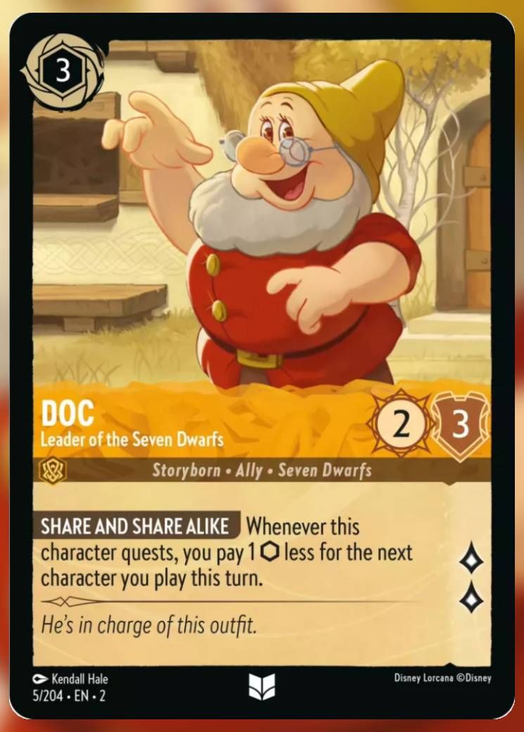 doc, leader of the seven dwarfs lorcana