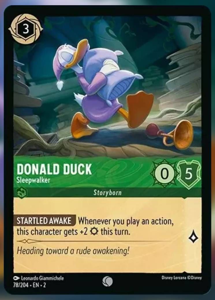 donald duck, sleepwalker