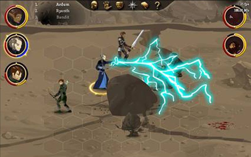 Dragon Age Journeys Battle Screen