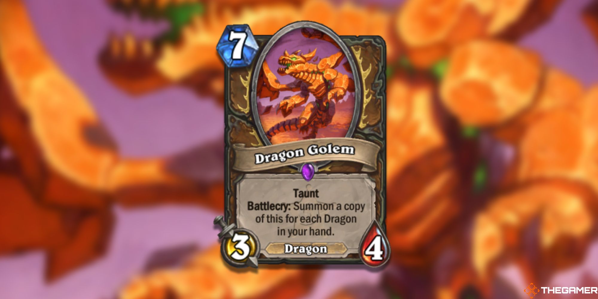 Dragon Golem Hearthstone Card